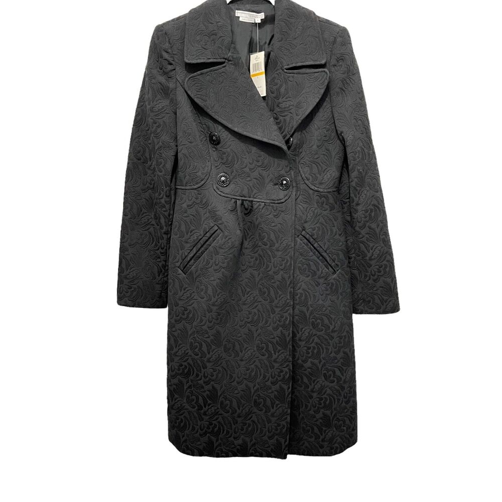 To The Max Floral Overcoat Womens Black Victorian Gothic Vibes Size Small